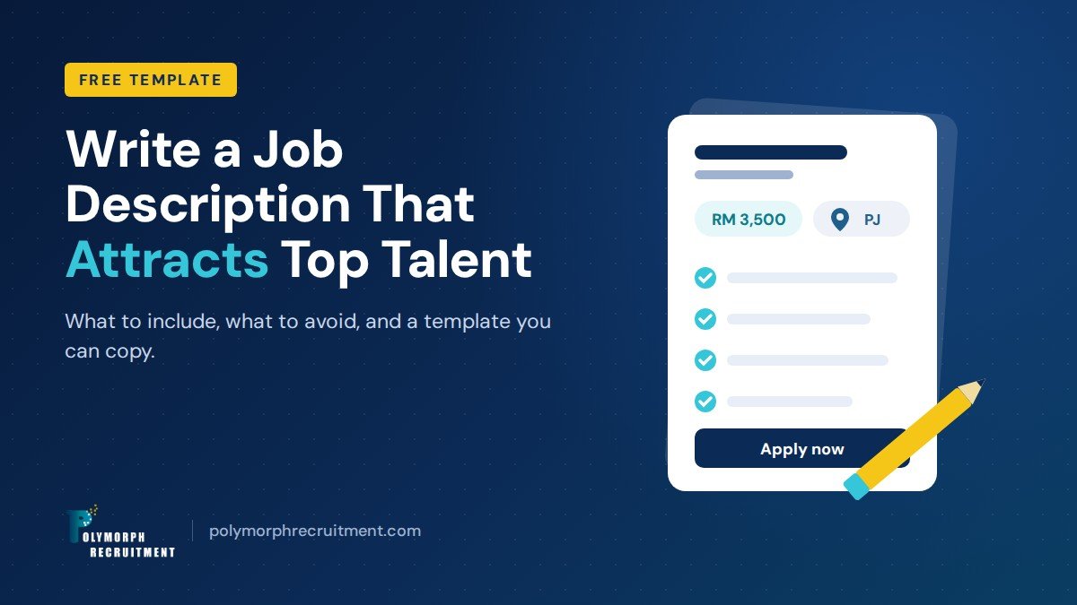 Job description template for Malaysian employers